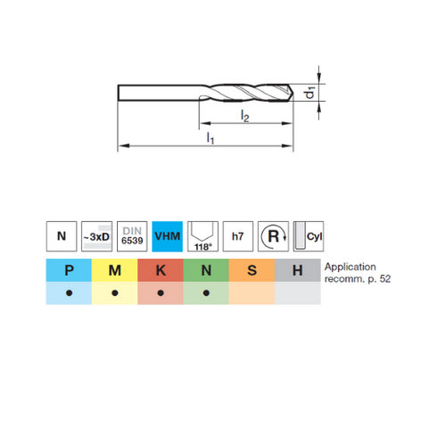 VHM Drill 3xD Details